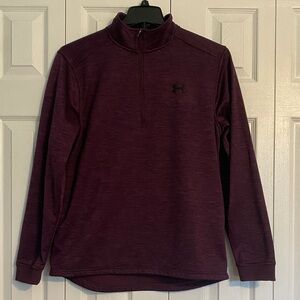 Under Armour Men's Burgundy Zip-Up Sweater